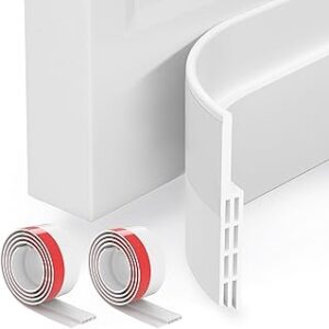 GroTheory 2 Door Draft Stopper, Under Door Sweep for Exterio
