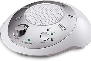 Homedics SoundSleep White Noise Sound Machine, Silver, Small