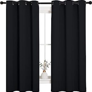 NICETOWN Halloween Pitch Black Solid Thermal Insulated Gromm