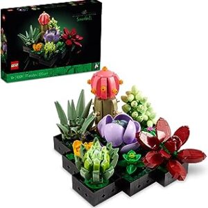 LEGO Icons Succulents – Artificial Plant Set for Adults, Mot